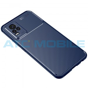 Shockproof Carbon Fiber kryt Vivo Y21 modr&yacute;