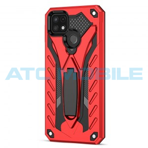 Shockproof Armor kryt Realme C21-Y (RMX3263), C25-Y (RMX3269) červen&yacute;