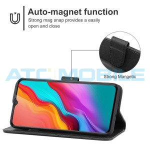 Pouzdro Book Infinix Hot 12i otev&iacute;rac&iacute; čern&eacute;