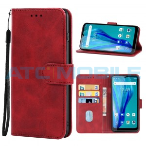 Pouzdro Book Oukitel C23 Pro otev&iacute;rac&iacute; červen&eacute;