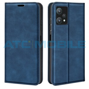 Pouzdro Magnetic Book Realme 9 Pro (RMX3472) Retro-Skin otev&iacute;rac&iacute; modr&eacute;