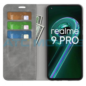 Pouzdro Magnetic Book Realme 9 Pro (RMX3472) Retro-Skin otev&iacute;rac&iacute; &scaron;ed&eacute;