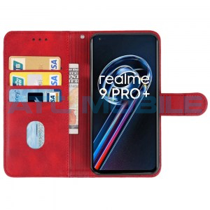Pouzdro Book Realme 9 Pro+ (RMX3392) otev&iacute;rac&iacute; červen&eacute;