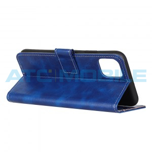 Pouzdro Book Realme X50 5G Horse Texture modr&eacute;