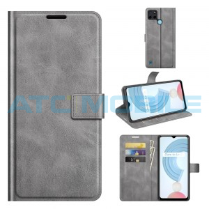 Pouzdro Book Realme C21-Y (RMX3263), C25-Y (RMX3269) Retro Calf Texture &scaron;ed&eacute;