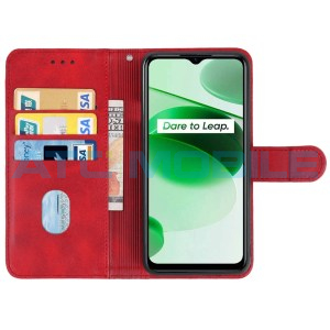 Pouzdro Book Realme C35 (RMX3511) otev&iacute;rac&iacute; červen&eacute;