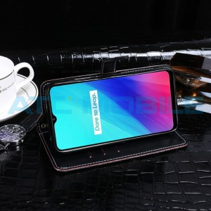 Pouzdro Book Realme X50 5G Horse Texture čern&eacute;