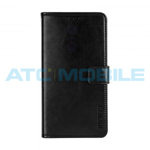 Pouzdro Book Realme X50 5G Horse Texture čern&eacute;
