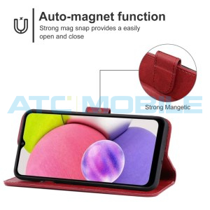 Pouzdro Book Samsung Galaxy A04s (SM-A047F) otev&iacute;rac&iacute; červen&eacute;