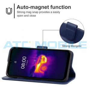 Pouzdro Book Ulefone Armor 11 5G, 11T 5G otev&iacute;rac&iacute; modr&eacute;