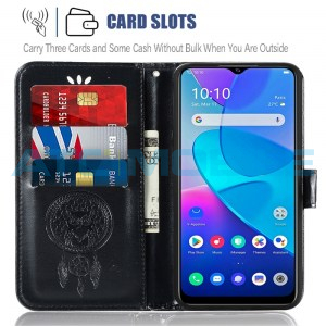Pouzdro Book Vivo Y20s Chime Owl otev&iacute;rac&iacute; čern&eacute;