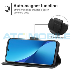 Pouzdro Book Xiaomi 12 5G otev&iacute;rac&iacute; čern&eacute;