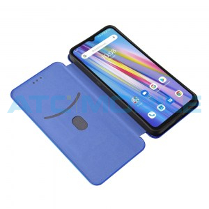 Pouzdro Magnetic Case Umidigi A11 Carbon Fiber modr&eacute;