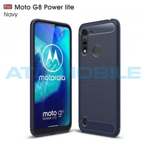 Carbon Fiber Case Motorola Moto G8 Power Lite (XT2055-1) modr&yacute;
