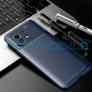Shockproof Carbon Fiber kryt Xiaomi Mi 11 modr&yacute;