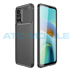 Shockproof Carbon Fiber kryt Xiaomi Redmi 10 čern&yacute;