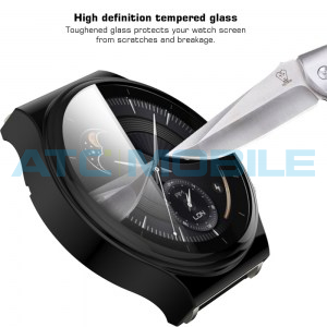 Předn&iacute; ochrann&yacute; kryt Huawei Watch GT 2 Pro pln&eacute; kryt&iacute;, čern&yacute;