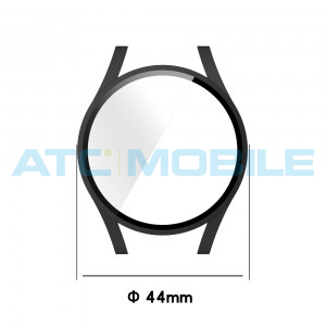 Předn&iacute; ochrann&yacute; kryt Samsung Galaxy Watch 4 (44mm) včetně ochrann&eacute;ho skla stř&iacute;brn&yacute;
