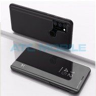 Pouzdro Flip Plated Mirror Oppo A53 2020 čern&eacute;