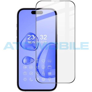 Tvrzen&eacute; sklo IMAK Pro+ Full-Cover iPhone 14 Pro čern&eacute; 2,5D