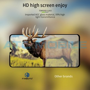 Tvrzen&eacute; sklo PINWUYO Motorola Moto G20 čern&eacute; 2,5D, pln&eacute; kryt&iacute; 