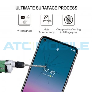 Tvrzen&eacute; sklo Nokia 5.4 Full-Glue, čern&eacute;