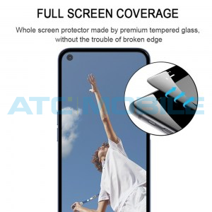 Tvrzen&eacute; sklo Oppo A52 Full-Glue čern&eacute; 2,5D