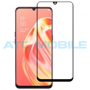 Tvrzen&eacute; sklo Oppo A91 Full-Glue čern&eacute; 2,5D