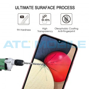 Tvrzen&eacute; sklo Samsung Galaxy A02s (SM-A025) Full-Glue čern&eacute;