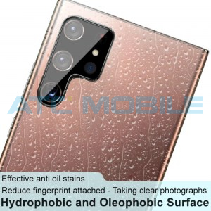 Tvrzen&eacute; sklo IMAK zadn&iacute;ch kamer Samsung Galaxy S22 Ultra 5G (SM-S908B) čern&eacute;