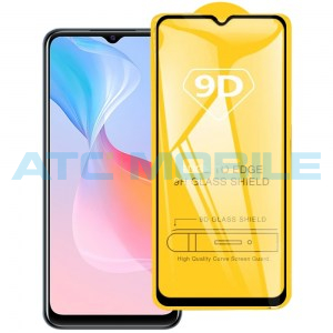 Tvrzen&eacute; sklo Vivo Y01, Y10, Y21 Full-Glue čern&eacute; 2,5D