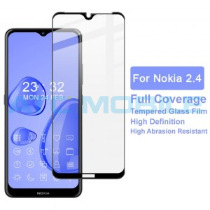 Tvrzen&eacute; sklo IMAK Pro+ Nokia 2.4 čern&eacute;, 2,5D