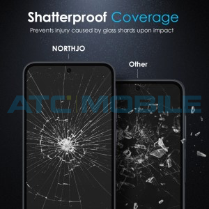 Tvrzen&eacute; sklo NORTHJO Samsung Galaxy A56 5G (SM-A566B) čern&eacute;, 2,5D