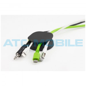 Kabelov&yacute; organiz&eacute;r Cable Candy Turtle, čern&yacute; (250 Kč)