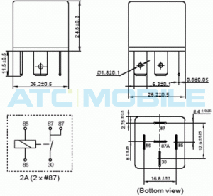 Rel&eacute; přep&iacute;nac&iacute; 12V/40A