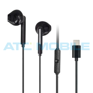 Sluch&aacute;tka AWEI PC-7T s USB-C mikrofonem čern&aacute;