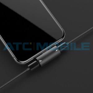 Audio adapt&eacute;r Baseus Lightning / 2x Lightning (pro nab&iacute;jen&iacute; a sluch&aacute;tka)