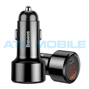 Autonab&iacute;ječka Baseus Magic Car Charger 45W čern&aacute; (QC 4.0, PD 3.0 1x USB, 1x USB-C)