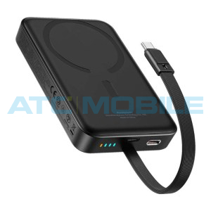 Powerbanka Baseus Magnetic Mini 10000mAh čern&aacute; (MagSafe, USB-C, 30W)