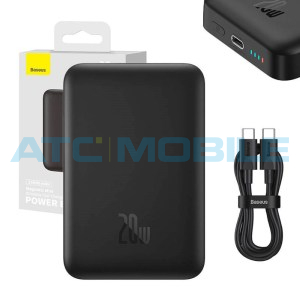 Powerbanka Baseus Magnetic Mini 10000mAh čern&aacute; (MagSafe, USB-C, 20W)