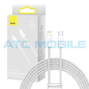 Kabel Baseus Dynamic USB-C / Lightning b&iacute;l&yacute; (20W, 2m)