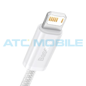 Kabel Baseus Dynamic USB / Lightning b&iacute;l&yacute; (2,4A, 1m)
