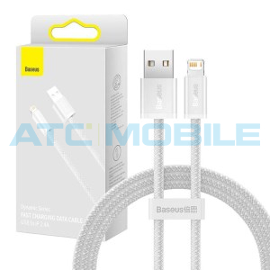 Kabel Baseus Dynamic USB / Lightning b&iacute;l&yacute; (2,4A, 1m)