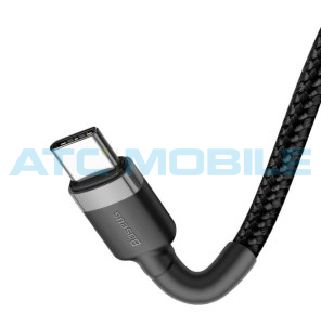 Kabel Baseus Cafule USB-C / USB-C  černo-&scaron;ed&yacute; (60W, 2m, PD, QC 3.0)