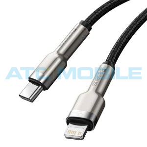 Kabel Baseus Cafule USB-C / Lightning  čern&yacute; (20W, 0,25m)