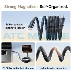 Kabel Baseus Dynamic 4 Pro USB-C / USB-C čern&yacute; (100W, PD, 1m)