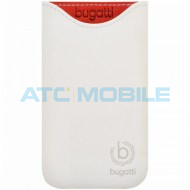 Pouzdro Bugatti Skinny, kožen&eacute;, vel. M (7,2 x 12,3cm), b&iacute;l&eacute;