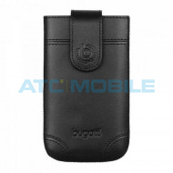 Pouzdro bugatti SlimCase Dublin, kůže, M (7,3cm x 12,2cm) čern&eacute;