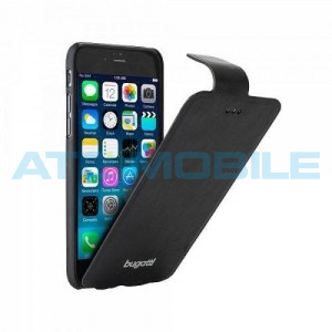 iPhone 6/6S Plus pouzdro bugatti Geneva Flip, čern&eacute;