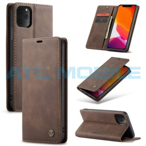 Pouzdro CaseMe Magnetic Book iPhone 11 Pro hněd&eacute;